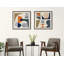 «Abstract Mid Century» par Rachel Lee, 3 oiseaux, reproduction d'art sur toile encadrée-1530528605-1530528594
