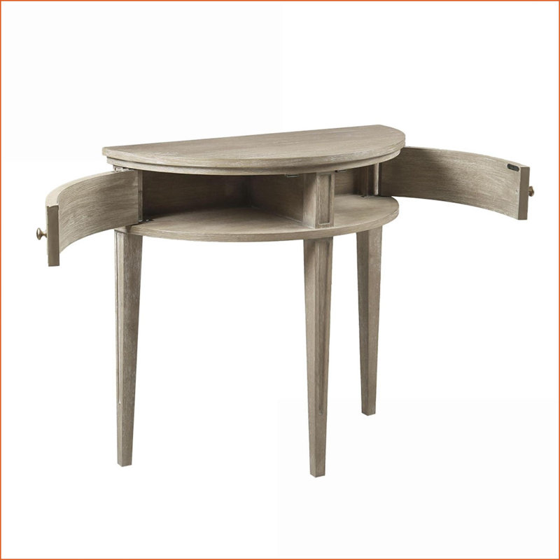 Table basse en grège récupérée vintage avec rangement pour vestibule et amp; Salon