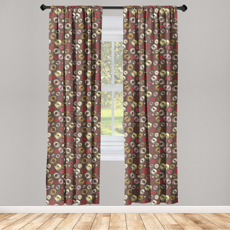 Semi Sheer Curtain Pair, 28" W x 95" L