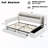 Full Size LED Light Upholstery Daybed With Storage Footstool And 2 Drawers And USB Charging-1111053836-1111053838