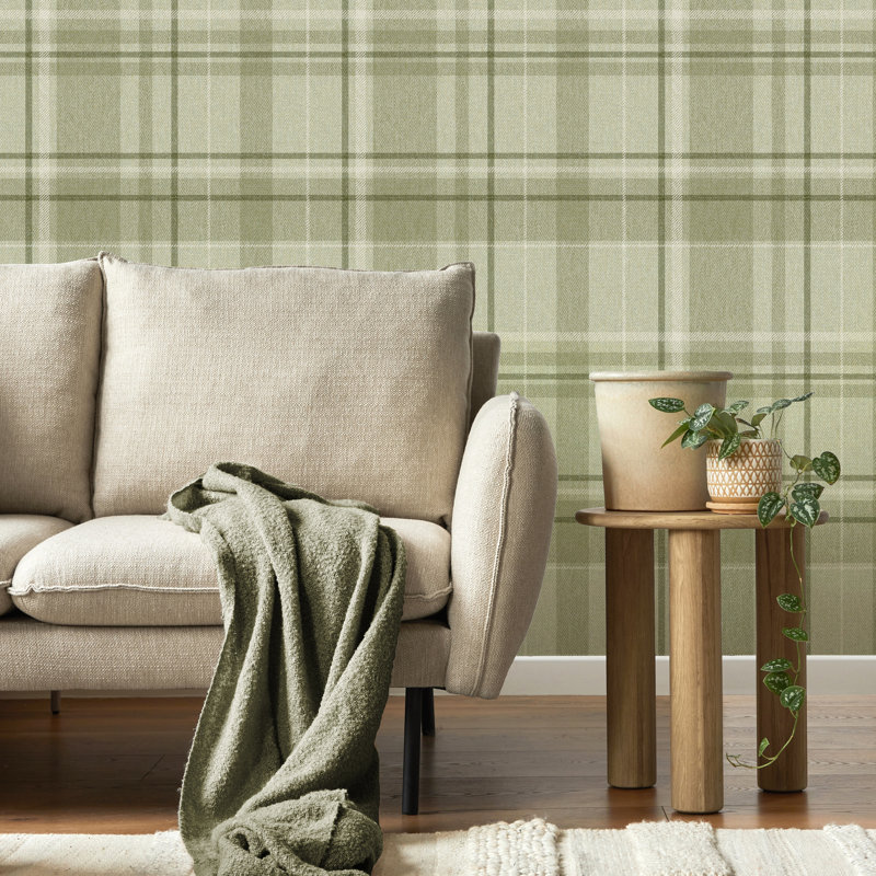 Manohar 10.5m x 52cm Wallpaper Roll, Green