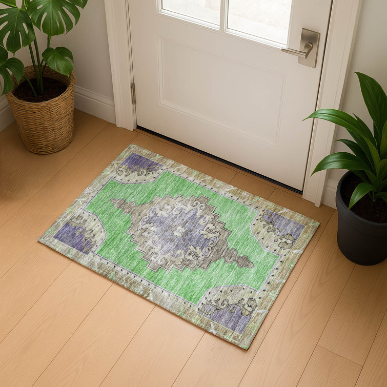 Premium Machine Washable Lubbers AMF1731 Global Rug
