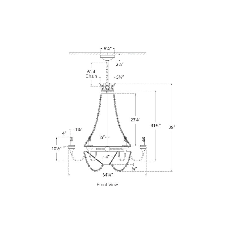 Julie Neill Entellina Chandelier