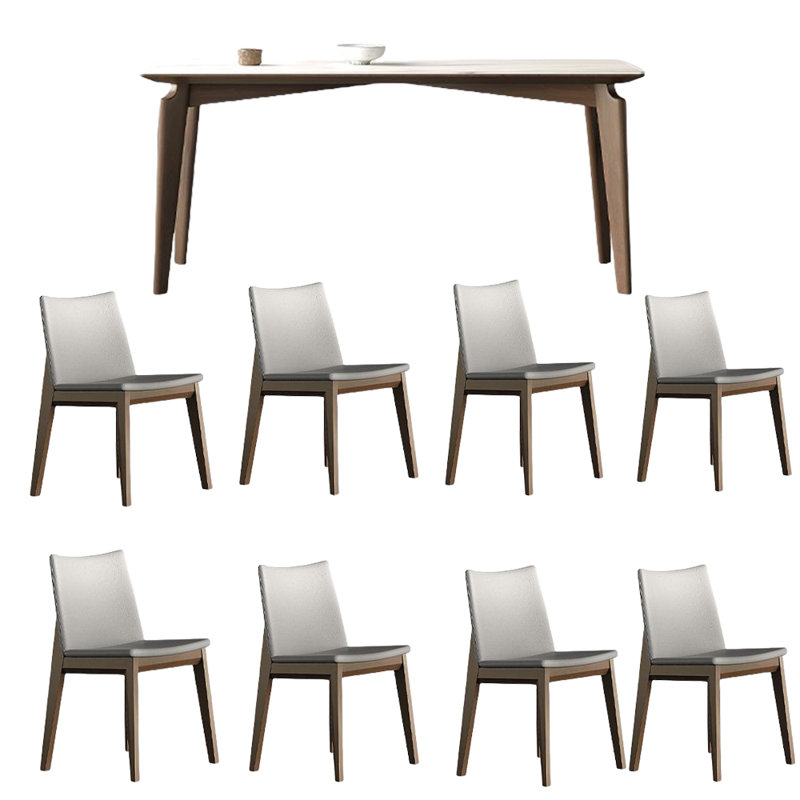Modern simple rock plate light luxury dining table sets