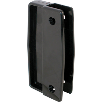 Poignée de porte moustiquaire en plastique noire (paquet de 2)