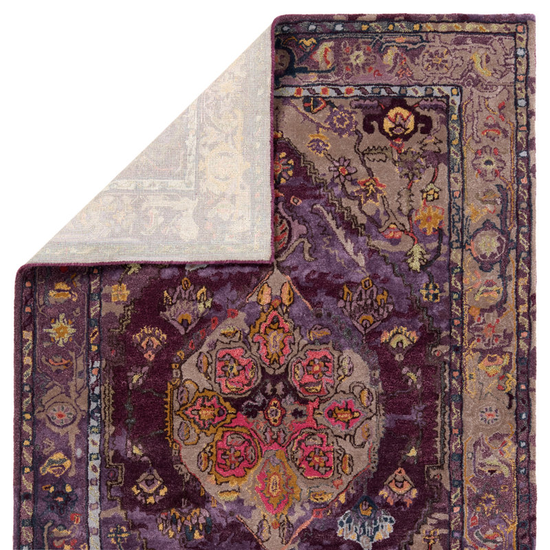 Tapis mauve / gris Halterman, Rectangle 12 pi x 15 pi