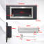 Metro Lane 114.5cm W Black Electric Fireplace