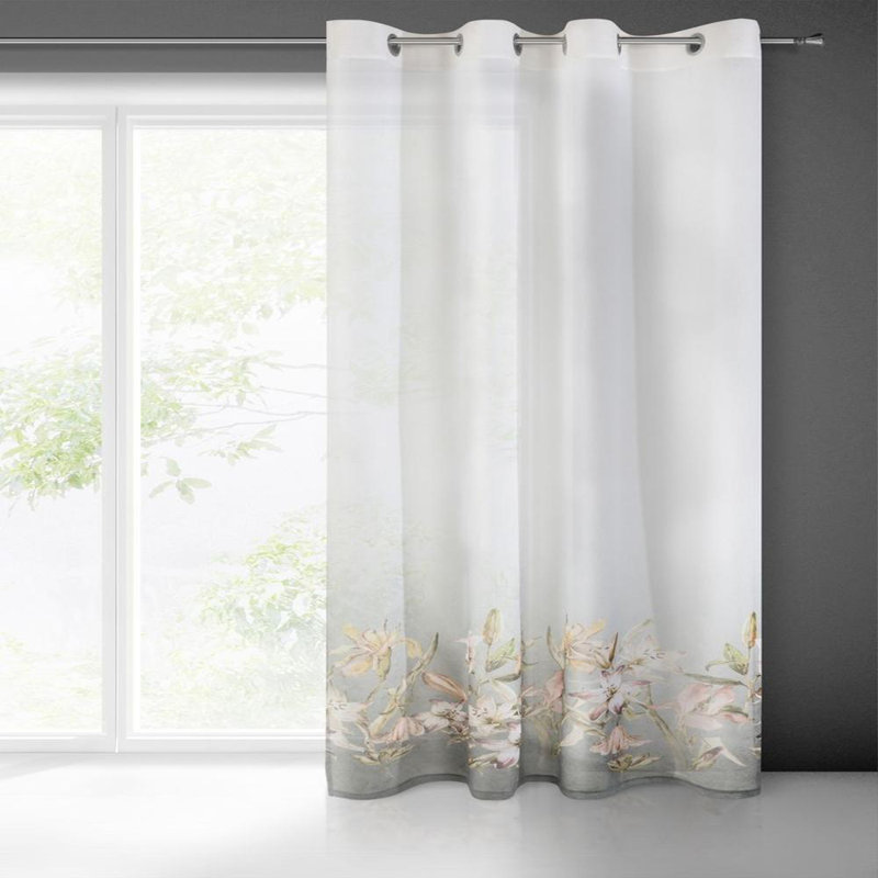 Pamela Eyelet Semi Sheer Curtain