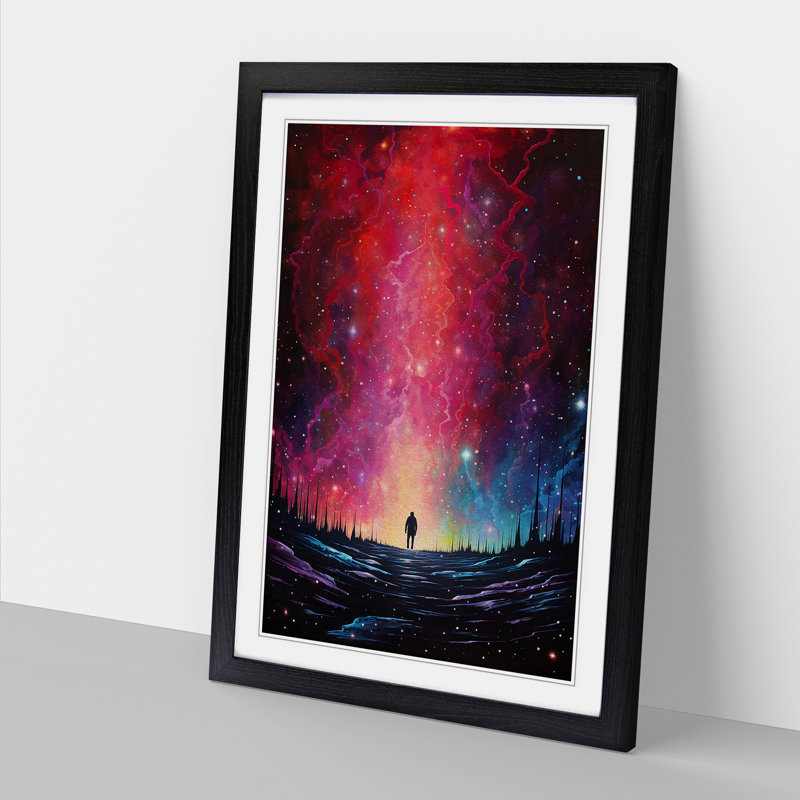 Galaxy Colour Field - Framed Print, Black Framed, 64cm H x 46cm W