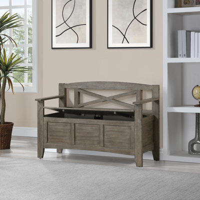 Solid Wood Storage Bench
