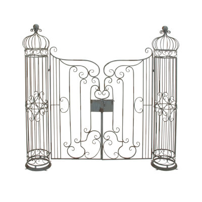Molesley 67'' H x 62'' W Wrought Iron