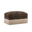 Repose-pieds en chenille léopard - noir brun-130390302