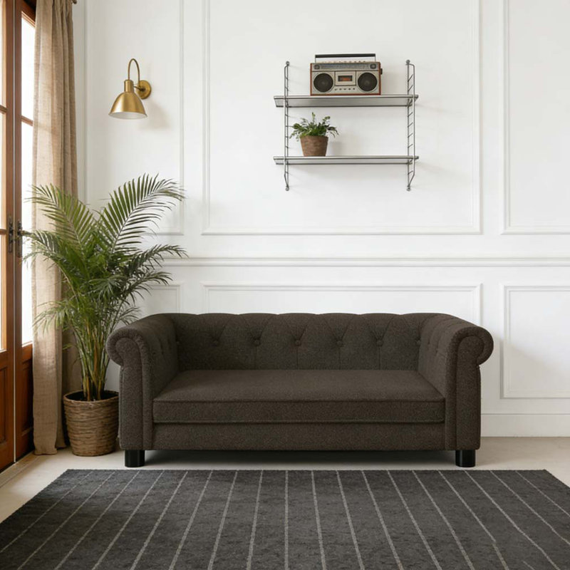 canapé-lit pour chien durable, Marron foncé