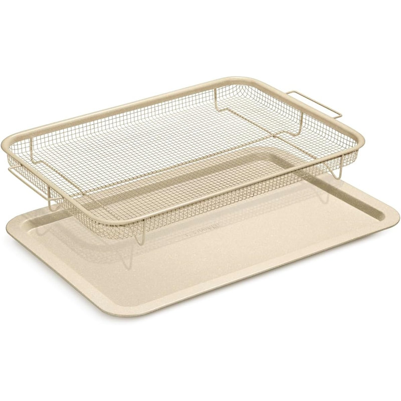 Lifemaster Non-Stick Steel Cookie Sheet, White