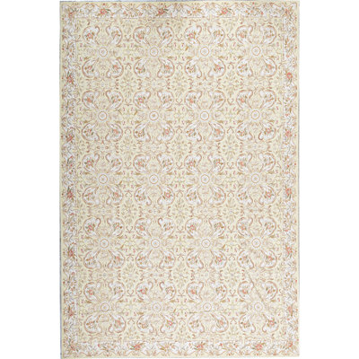 Wool Floral Area Rug