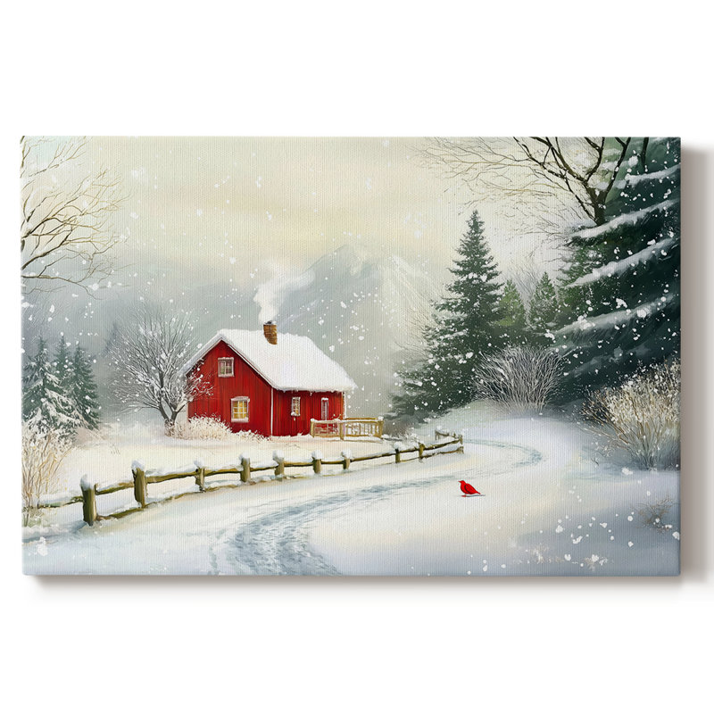 Art de Noël de Noël III - Toile tendue avec châssis - CXLV, H 32 po x l 48 po