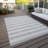 Hasad Washable Striped Indoor / Outdoor Rug-1737123057