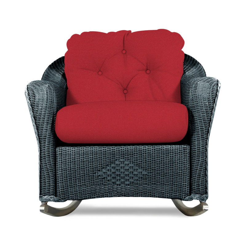 Reflections Outdoor Rocker Chair, Flagship Lapis Sunbrella®, Denim Blue