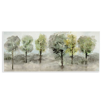  "Splashed Watercolor Trees", art mural sur bois par Val Rhodes