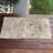 Charming Beige Boho Chic Small Turkish Oushak Rug Ideal for Door Mat or Accent Rug in Beige Tones with Intricate Design Elements