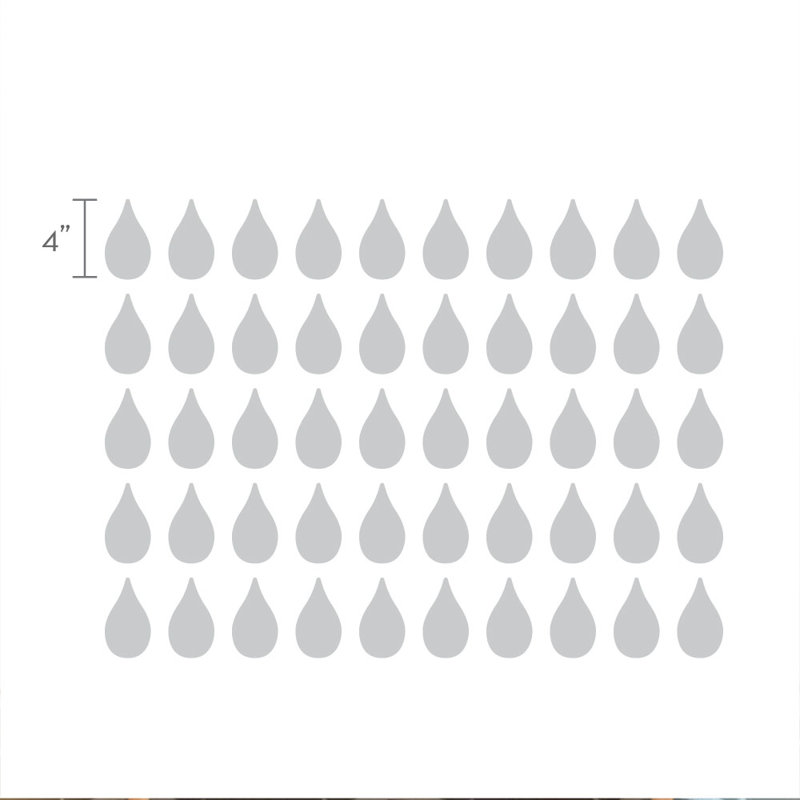 Décalcomanie murale chute de pluie