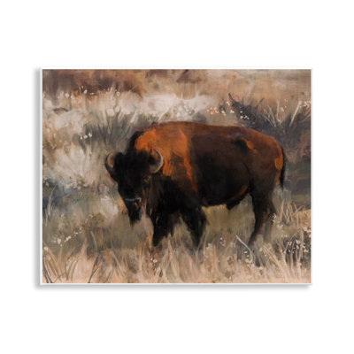 Art mural traditionnel "Bison Range" par Nina Blue
