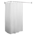 Utopia Alley Rustproof Wall Mounted Aluminum L-Shaped Corner Shower Curtain Rod, 68 inch Size by 28 inch