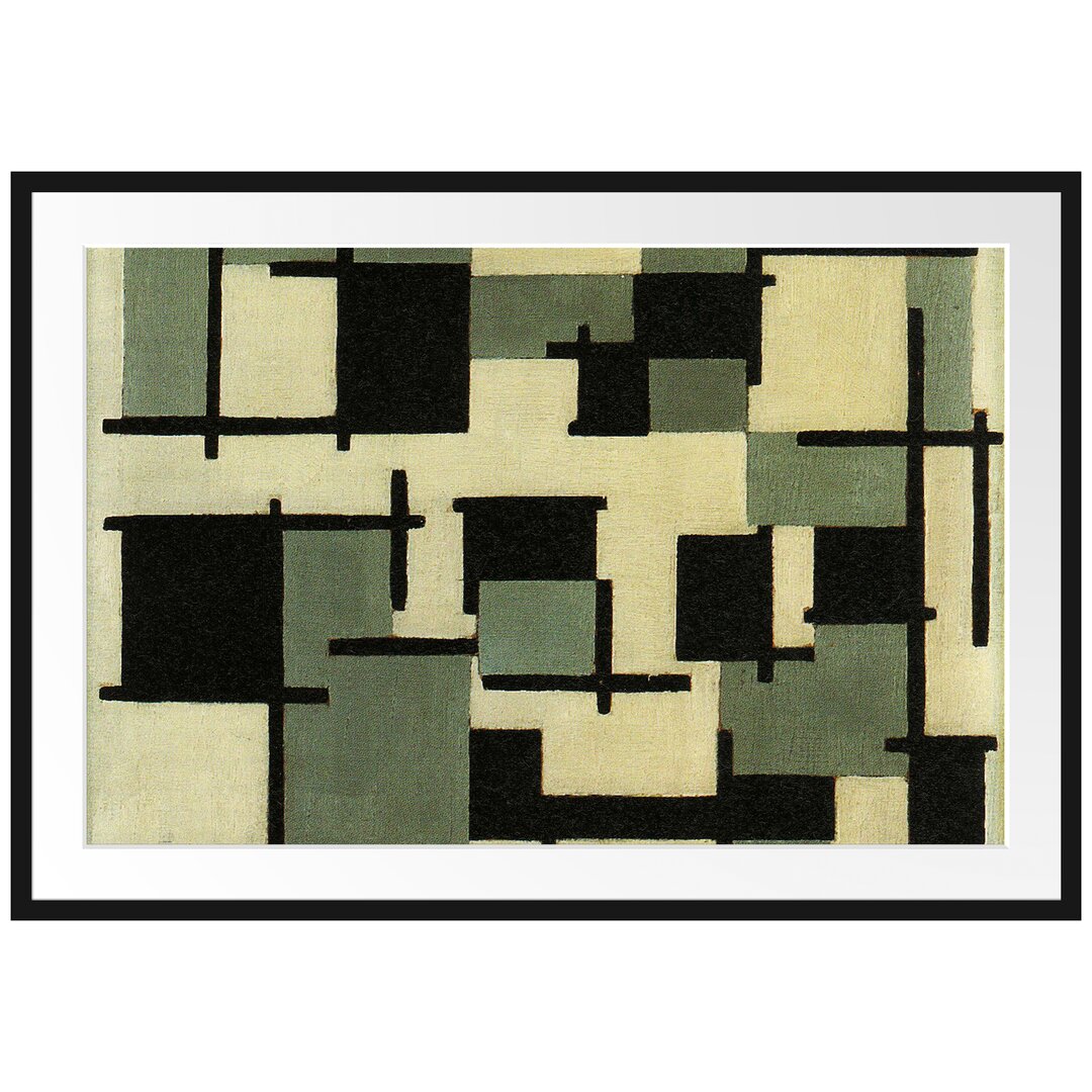 Theo Van Doesburg - Komposition XIII  - Im Bilderrahmen Mit Galerie-Passepartout