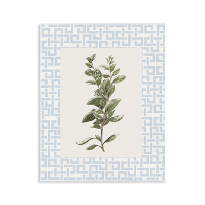 Herbe fraîche sur plaque murale géométrique, design par Diannart