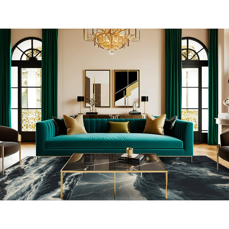  Tapis bord de mer lavable Storm Season, Rectangulaire 3 pi x 5 pi