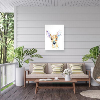 Lisa Whitehouse Deer Outdoor  Canvas