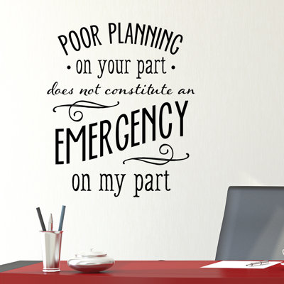 Text & Numbers Wall Decal