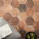 Vesuvius 8" Matte Hexagon Porcelain Floor and Wall Tile (9.84 sq. ft./case)