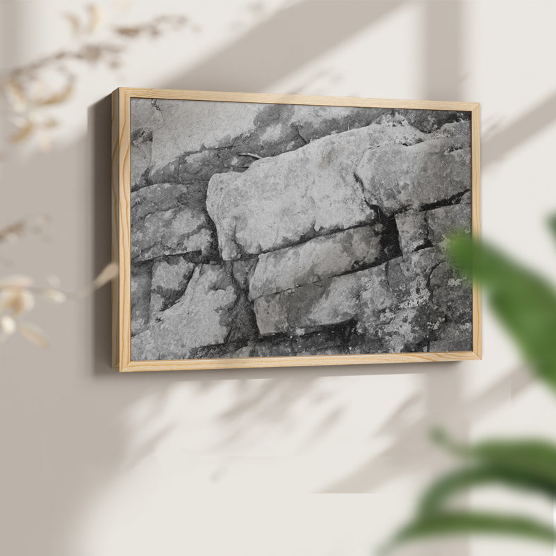 Found Textures XIII -Framed Print - Restickable, Natural, 11" H x 14" W