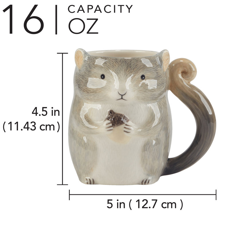 Ensemble de 4 tasses 3D Woodland