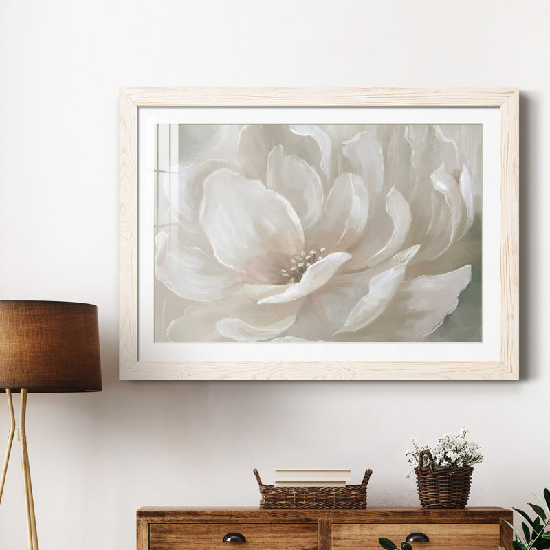 Pêche parfaite - peinture encadrée, H 20 po x l 17 po x P 1,5 po, Cadre blanc