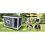 Maison d'extérieur pour chat avec toit imperméable, fenêtres ventilées et support en métal robuste - Abri pour animaux spacieux et élégant pour chats