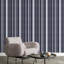 Smart 3 Stripes Casual Stripe Wallpaper Roll-1708499910
