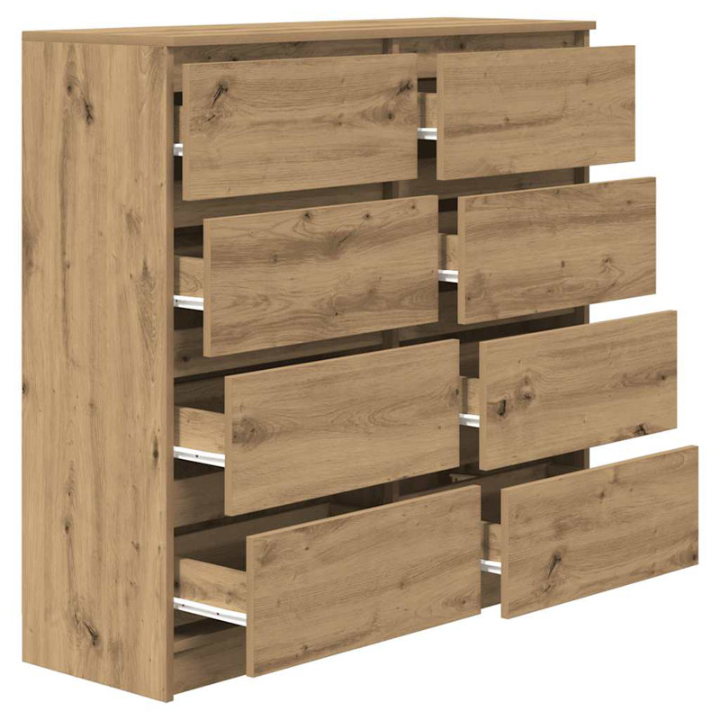 Sideboard 100X35x99 Cm Engineered Wood, Artisan Oak