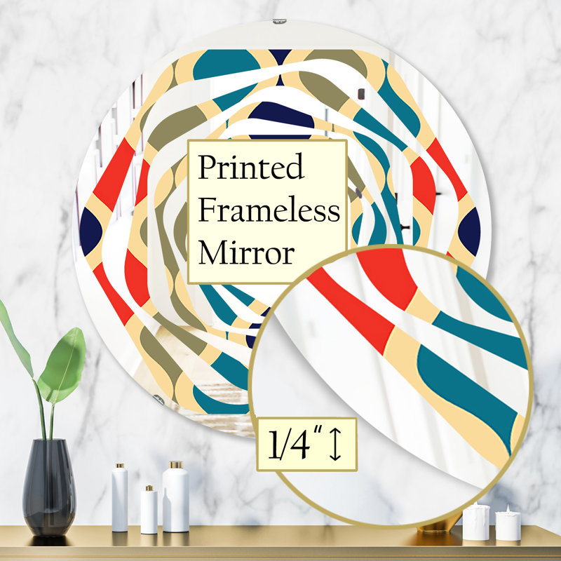 Miroir mural Whirl, H 31,5 po x l po
