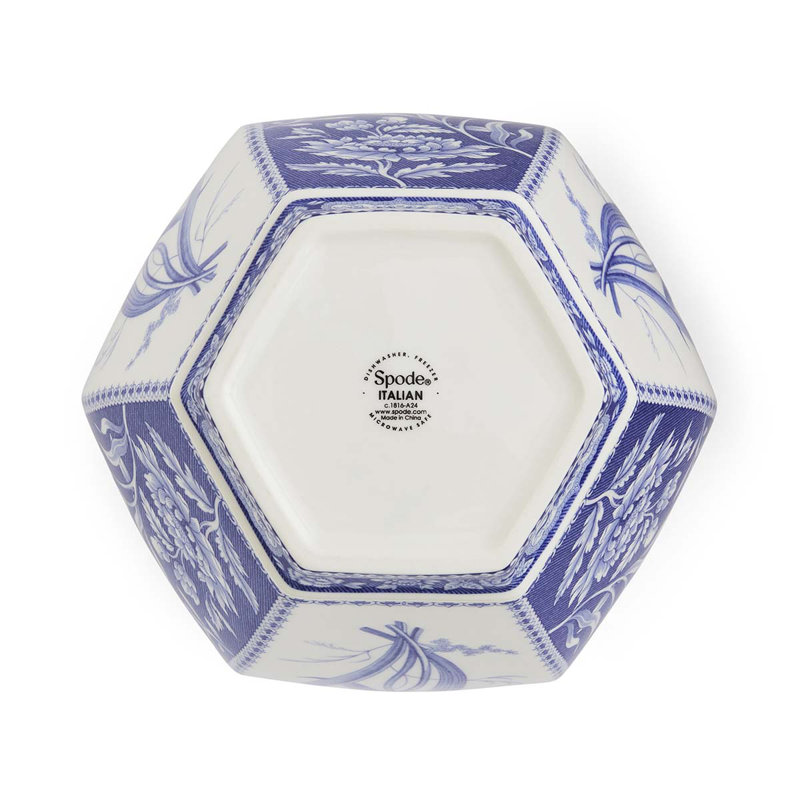 Blue Italian Porcelain Table Vase