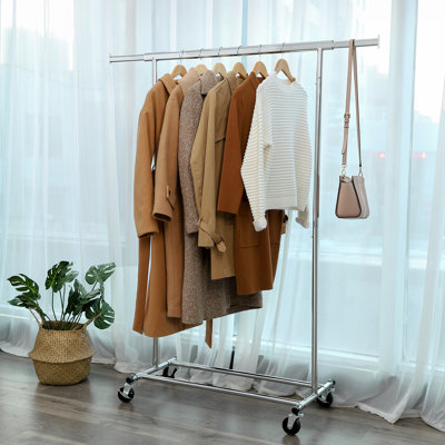 Mcclay 92cm Rolling Clothing Rack