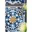 Décoration murale abstraite bleue, blanche et dorée S / 4, 9,5 x 9,5 po