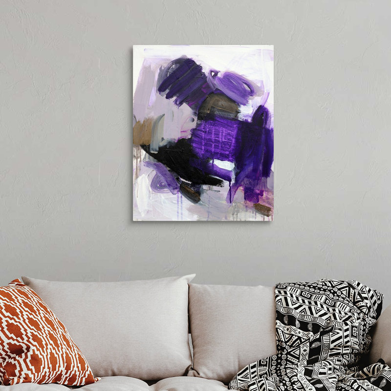 Reproduction d’art sur toile, "Purple Love" par B. Robert, Toile tendue, H 30 po x l 24 po x P 1,25 po