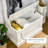 Coat Rack Hall Tree with Storage Bench &amp; Shoe Organizer, White | MDF-84409626