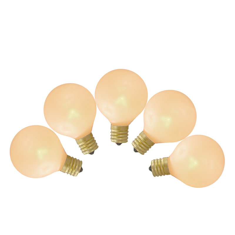 Pearl White G50 Globe Replacement Bulbs
