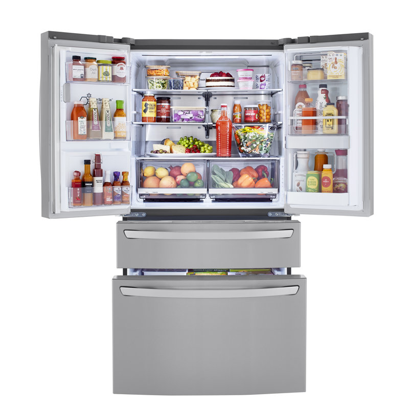 LG 36" 30 cu. ft. Smart InstaView Door-in-Door Refrigerator with Craft Ice, Stainless Steel