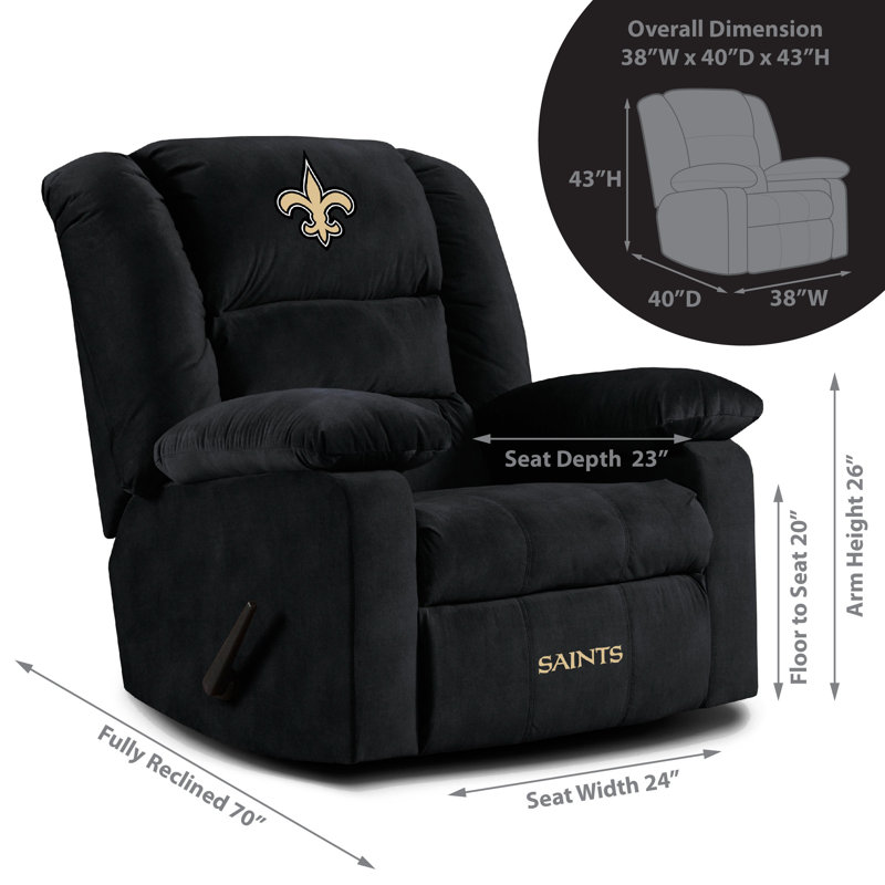 Licensed NFL Playoff Recliner, New Orleans Saints