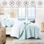 Courtepointe, courtepointe légère pour l'été en microfibre ultra-douce de style moderne, ensemble de couvre-lit matelassé à motif de nuages 2 pièces (1 courtepointe et 1 taie décorative)-103708853-103708851