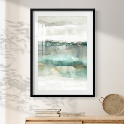 Soft Emerald Harmony -Framed Print